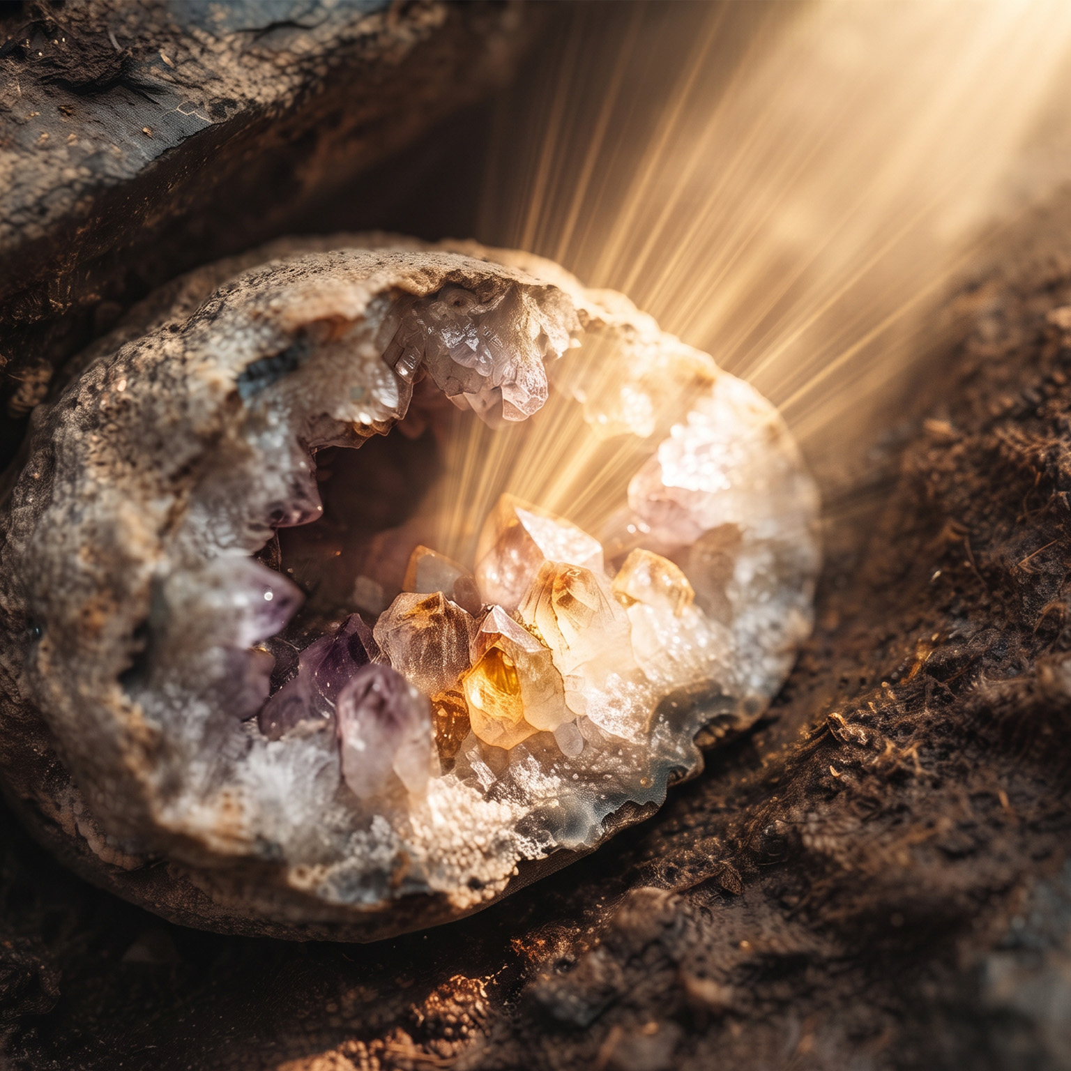 A glowing glimmer crystal representing your authentic core self